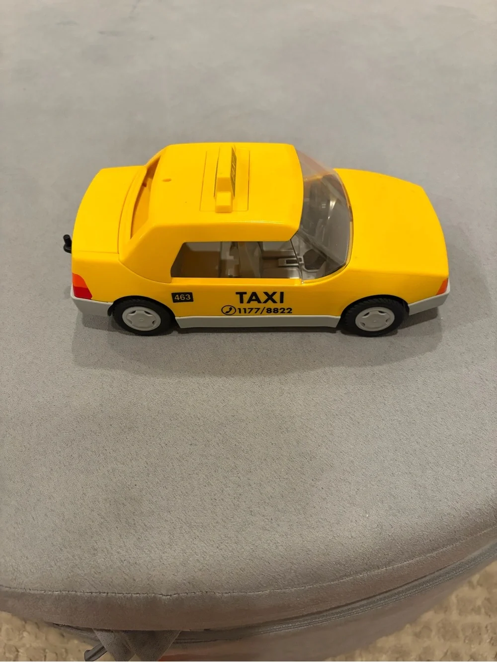 Yellow Kids Taxi Toy Car - Classic Play Vehicle